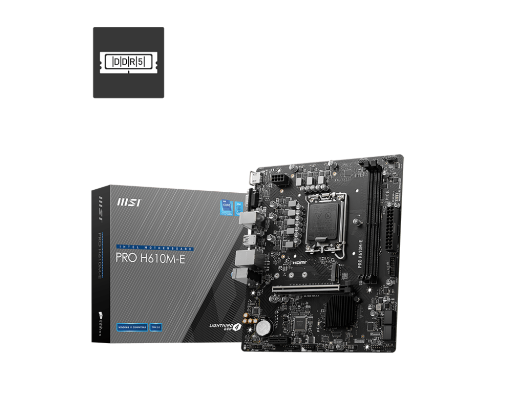 MSI Pro H610M-E DDR5 Motherboard