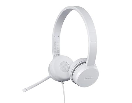 Lenovo 110 Wired On Ear Headphones with Mic