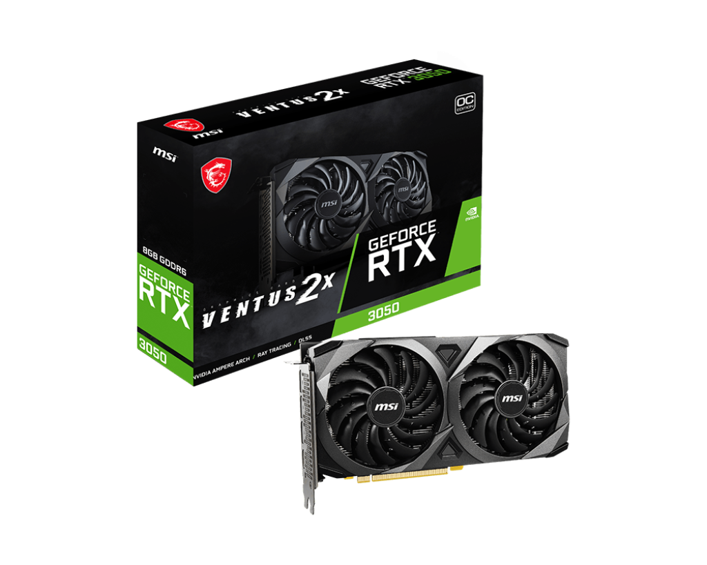 MSI GeForce RTX 3050 Ventus 2X OC 8GB Graphics Card