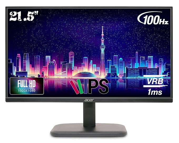 Acer EK220Q 21.5 Inch Full HD IPS LCD Monitor