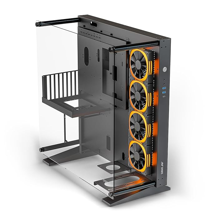Ant Esports Cypher K9 Full-Tower Gaming Cabinet - Black