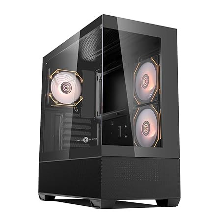Circle Defender ZX3 Mid-Tower Gaming Cabinet - Black