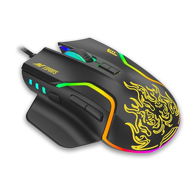 Ant Esports GM320 Fire Flare RGB Optical Wired Gaming Mouse