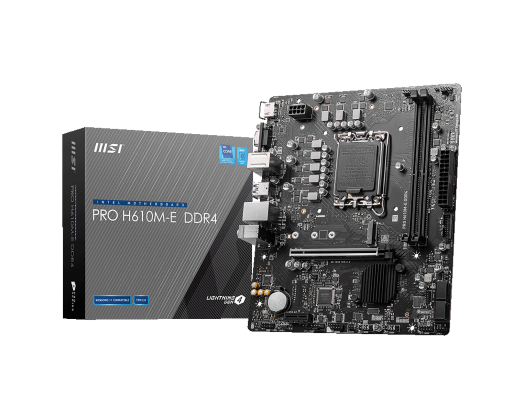 MSI Pro H610M-E DDR4 Motherboard
