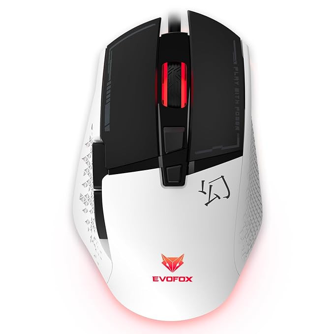 EvoFox Phantom 2 Wired Gaming Mouse White