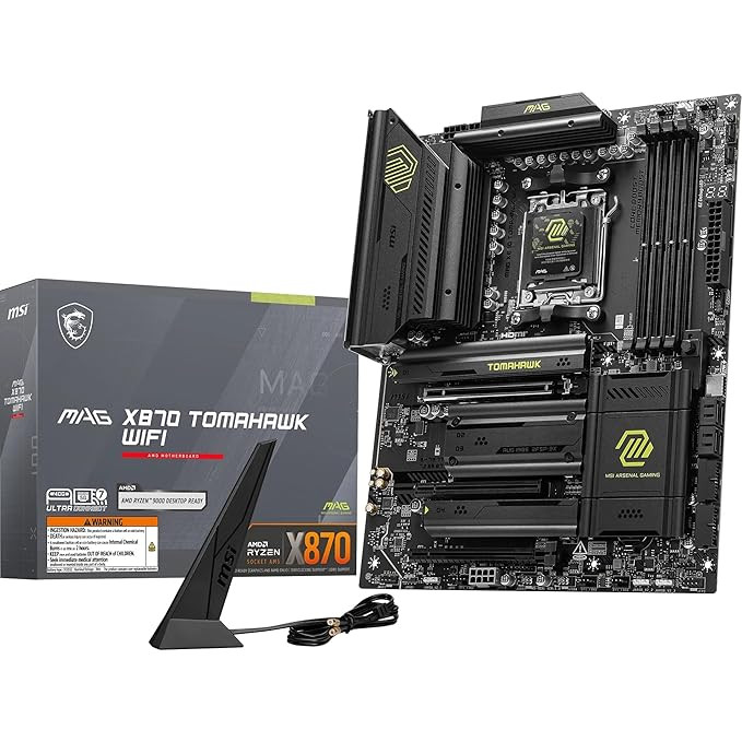 MSI MAG X870 Tomahawk WIFI ATX Motherboard |ATX, AM5 Socket, DDR5 RAM