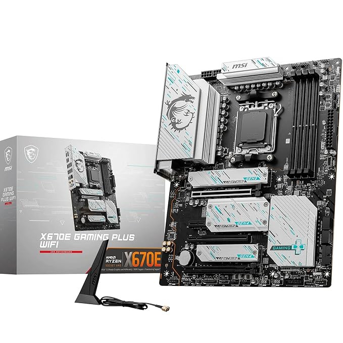 MSI X670E Gaming Plus WIFI Motherboard |ATX, AM5 Socket, DDR5 RAM