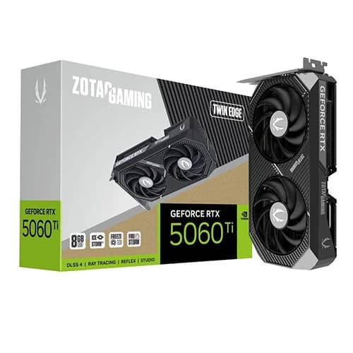 ZOTAC Gaming RTX 5060 Ti Twin Edge 8GB GDDR7 Graphics Card