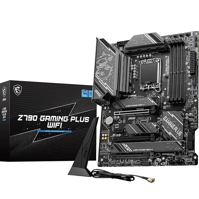 MSI Z790 Gaming Plus WiFi ATX Motherboard Supports- intel 14/13/12 Gen/DDR5 RAM
