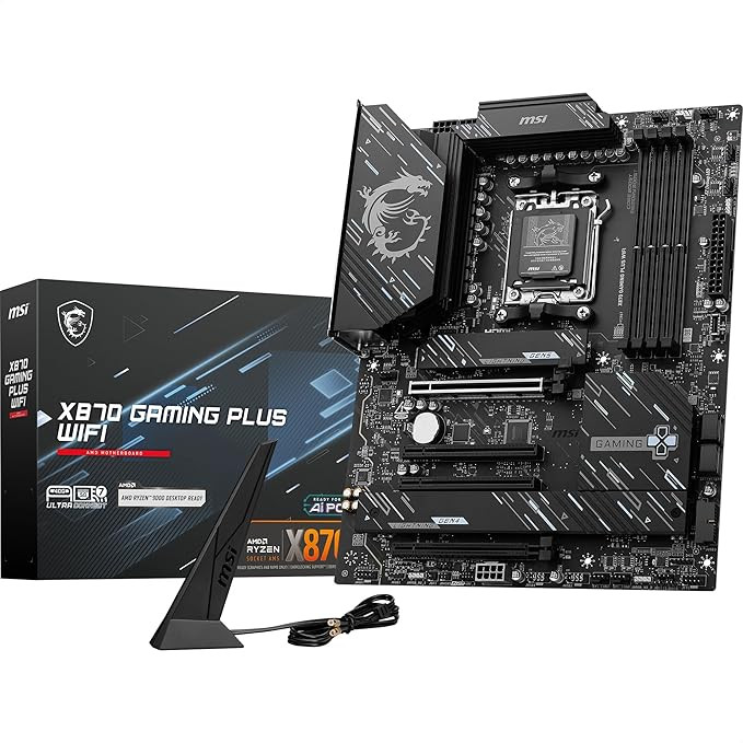MSI X870 Gaming Plus WIFI ATX Motherboard |ATX, AM5 Socket, DDR5 RAM