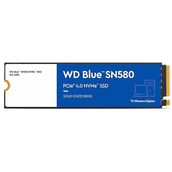 Western Digital SN580 1TB PCIe Gen4 NVMe M.2 SSD