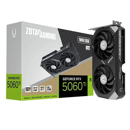ZOTAC RTX 5060 Ti Twin Edge OC 16GB GDDR7 Graphics Card