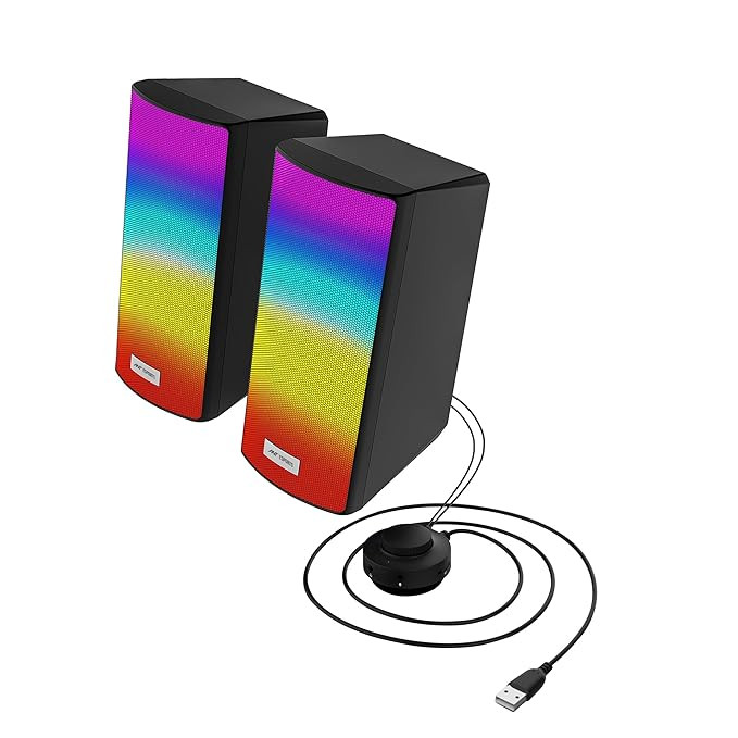 Ant Esports GS510 Multimedia 2.0 Channel USB RGB Gaming Speakers