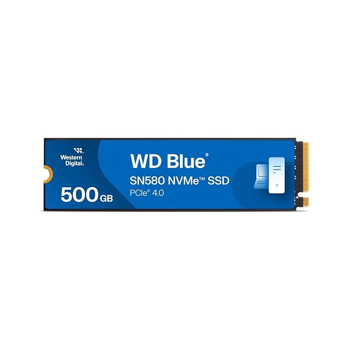 Western Digital SN580 500GB PCIe Gen4 NVMe M.2 SSD