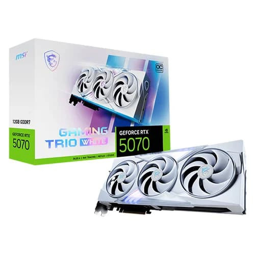 MSI RTX 5070 Gaming Trio WHITE OC 12GB GDDR7 Graphics Card