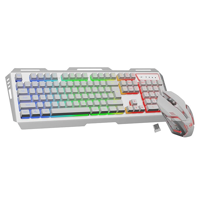 ZEBRONICS Transformer PRO Gaming Wireless Keyboard & Mouse Combo White