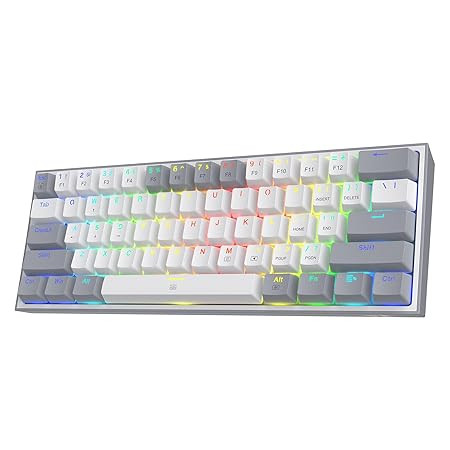 Redragon K617 Fizz 60% Wired RGB Gaming Keyboard White