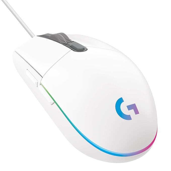 Logitech G102 USB Light Sync Gaming Mouse White