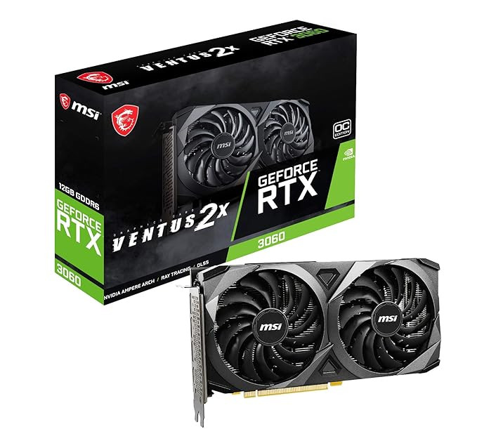 MSI GeForce RTX 3060 Ventus 2X 12GB Graphics Card