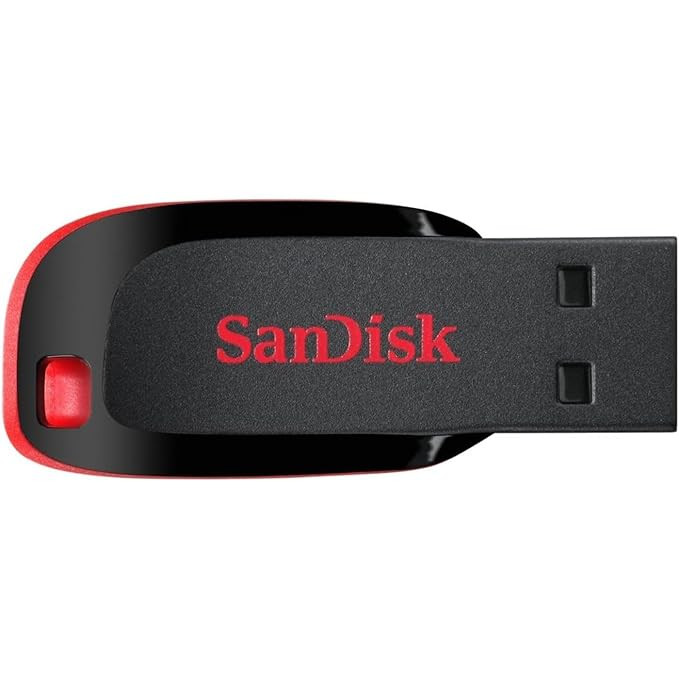 SanDisk Cruzer Blade 128GB USB 2.0 Pen Drive (Red/Black)