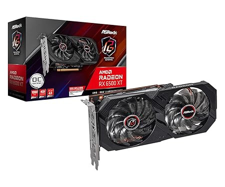 ASRock AMD Radeon Rx 6500 XT Phantom 4GB GDDR6 Graphics Card