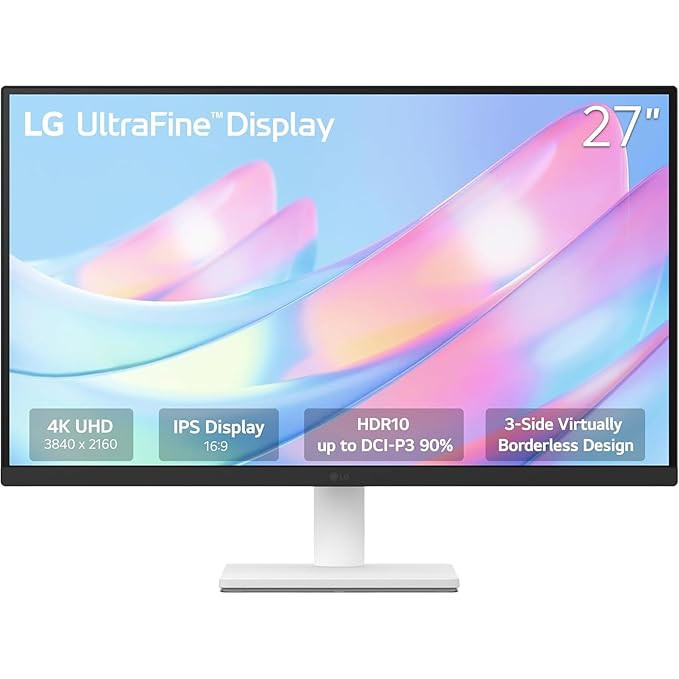 LG 27 Inch IPS 4K UHD Ultrafine Monitor (27US500-W)