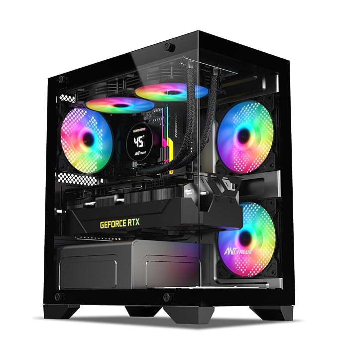 Ant Value CV200 Mid-Tower Gaming Cabinet - Black