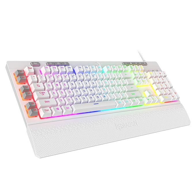 Redragon Shiva K512 Membrane Wired Gaming Keyboard White