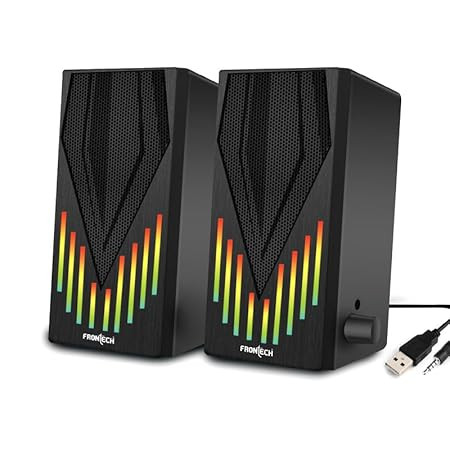 FRONTECH 2.0 USB Powered Multimedia Speakers with RGB Lights