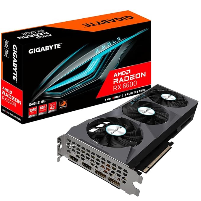 GIGABYTE AMD Radeon RX 6600 8Gb GDDR6 Eagle Graphics Card