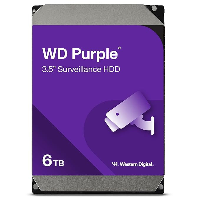 Western Digital Purple 6TB Surveillance Hard Drive