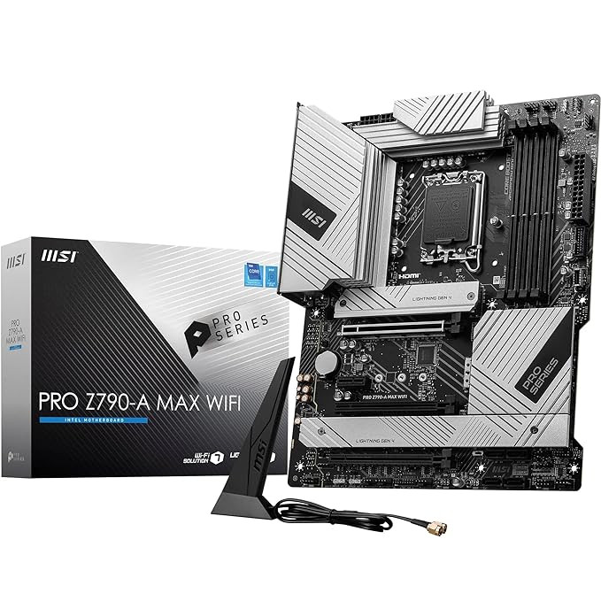MSI PRO Z790-A MAX WiFi ATX Motherboard Supports- intel 14/13/12 Gen CPUs/DDR5 RAM